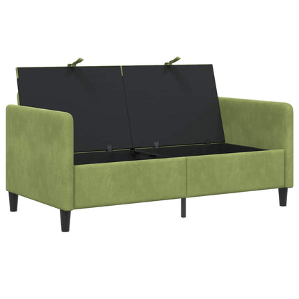 Sofa med opbevaring Lys grøn 152 x 78 x 87 cm Polyester