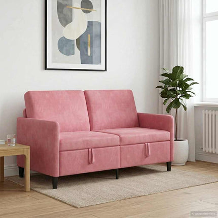 Sofa med opbevaring Lyserød 152 x 78 x 87 cm Polyester