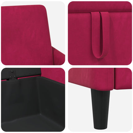Sofa med opbevaring Vinrød 152 x 78 x 87 cm Polyester