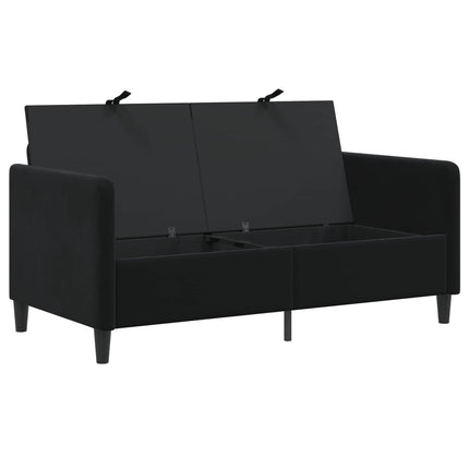Sofa med opbevaring Sort 152 x 78 x 87 cm Polyester