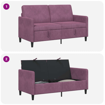 Sofa med opbevaring Lilla 152 x 78 x 87 cm Polyester