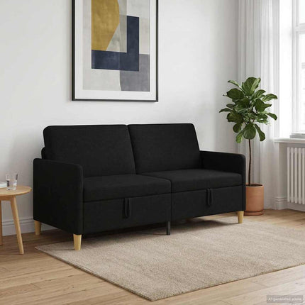 Sofa med opbevaring Sort 172 x 78 x 87 cm Polyester