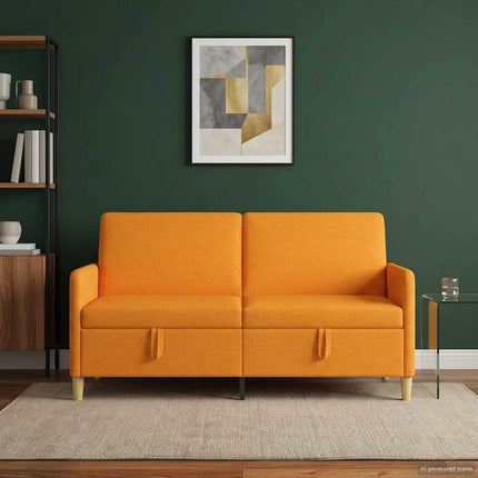 Sofa med opbevaring Mørk Gul 172 x 78 x 87 cm Polyester