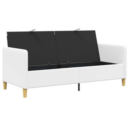 Sofa med opbevaring Hvid 172 x 78 x 87 cm Polyester