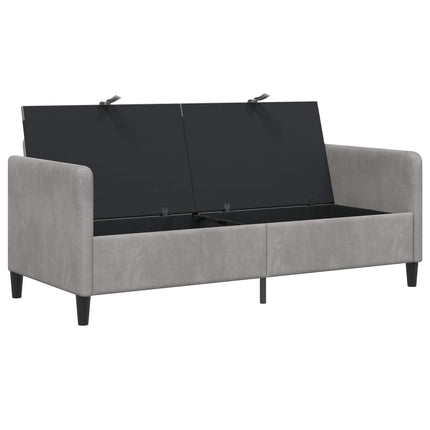 Sofa med opbevaring Lysegrå 172 x 78 x 87 cm Polyester