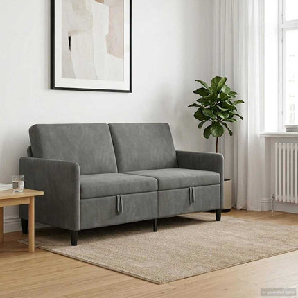 Sofa med opbevaring Mørkegrå 172 x 78 x 87 cm Polyester