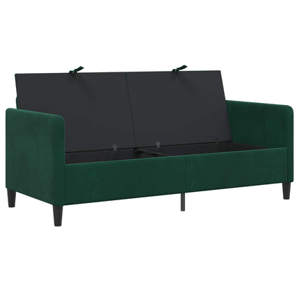 Sofa med opbevaring Mørkegrøn 172 x 78 x 87 cm Polyester