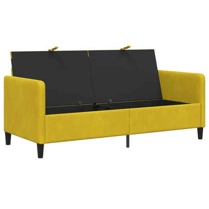 Sofa med opbevaring Gul 172 x 78 x 87 cm Polyester