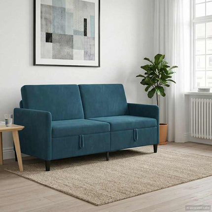 Sofa med opbevaring Blå 172 x 78 x 87 cm Polyester