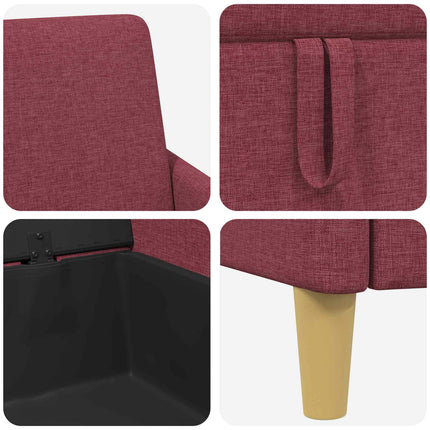 Sofa med opbevaring Vinrød 192 x 78 x 87 cm Polyester