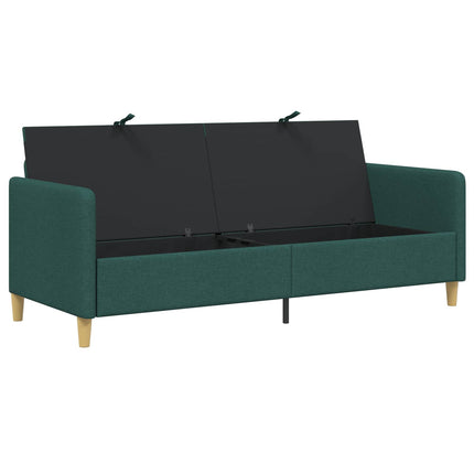 Sofa med opbevaring Mørkegrøn 192 x 78 x 87 cm Polyester