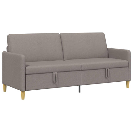Sofa med opbevaring Gråbrun 192 x 78 x 87 cm Polyester