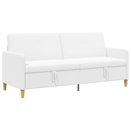 Sofa med opbevaring Hvid 192 x 78 x 87 cm Polyester