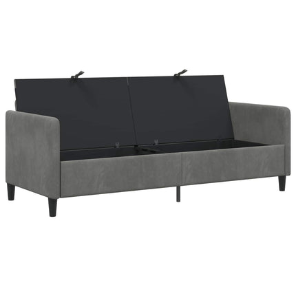 Sofa med opbevaring Mørkegrå 192 x 78 x 87 cm Polyester