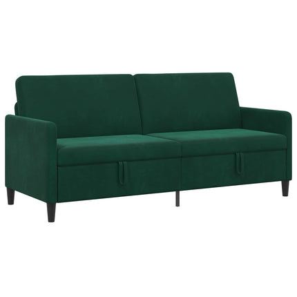 Sofa med opbevaring Mørkegrøn 192 x 78 x 87 cm Polyester