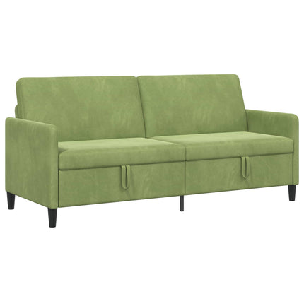 Sofa med opbevaring Lys grøn 192 x 78 x 87 cm Polyester