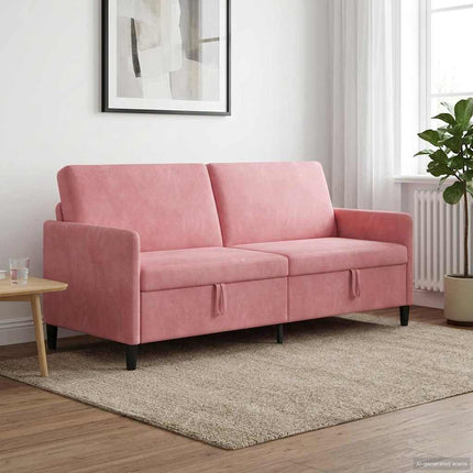 Sofa med opbevaring Lyserød 192 x 78 x 87 cm Polyester