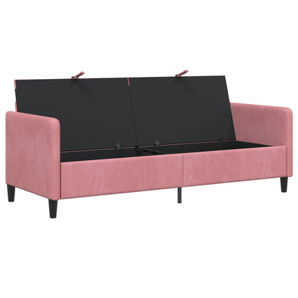 Sofa med opbevaring Lyserød 192 x 78 x 87 cm Polyester
