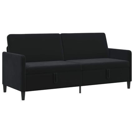 Sofa med opbevaring Sort 192 x 78 x 87 cm Polyester