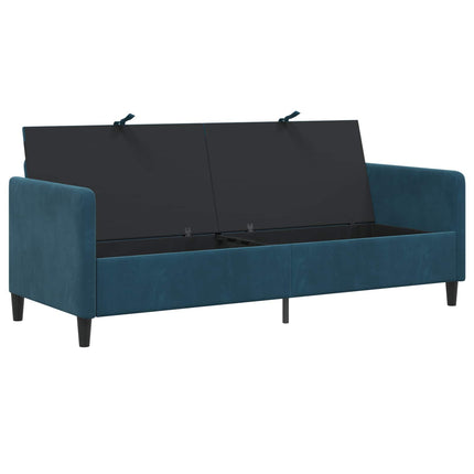 Sofa med opbevaring Blå 192 x 78 x 87 cm Polyester