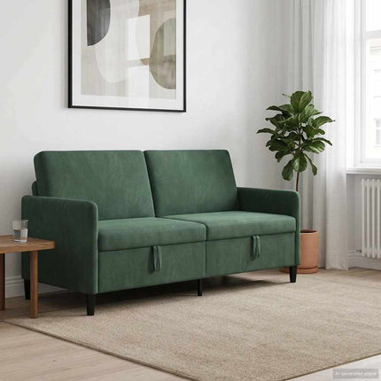 Sofa med opbevaring Havgrøn 192 x 78 x 87 cm Polyester