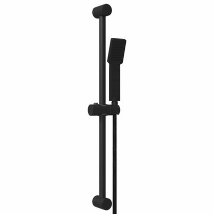 Brusersystem sæt Sort 70 cm Rustfrit stål