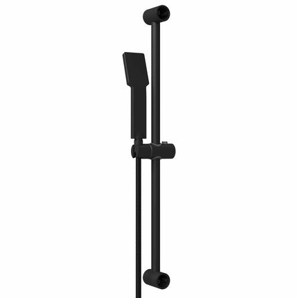 Brusersystem sæt Sort 70 cm Rustfrit stål