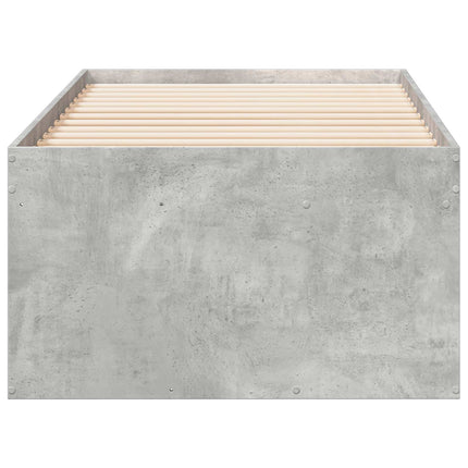 Sengestel med opbevaring Betongrå 80 x 200 cm Konstrueret træ