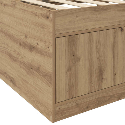 Sengestel med opbevaring Artisan-eg 80 x 200 cm Konstrueret træ