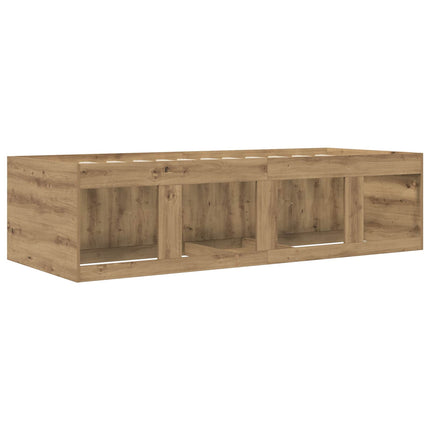 Sengestel med opbevaring Artisan-eg 80 x 200 cm Konstrueret træ