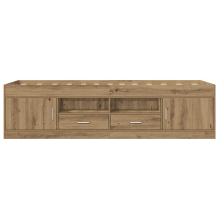 Sengestel med opbevaring Artisan-eg 80 x 200 cm Konstrueret træ