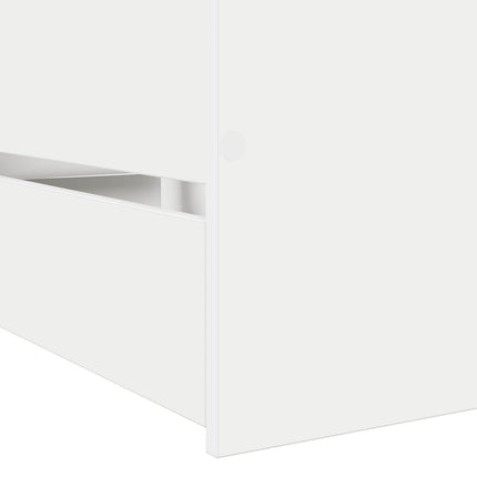 Sengestel med opbevaring Hvid 80 x 200 cm Konstrueret træ
