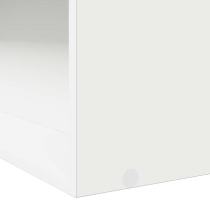 Sengestel med opbevaring Hvid 80 x 200 cm Konstrueret træ