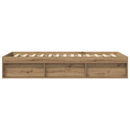 Sengestel med opbevaring Artisan-eg 80 x 200 cm Konstrueret træ