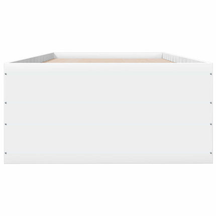 Gulvsengramme Hvid 80 x 200 cm Konstrueret træ