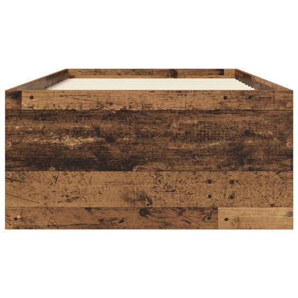 Gulvsengramme Gammelt træ 80 x 200 cm Konstrueret træ