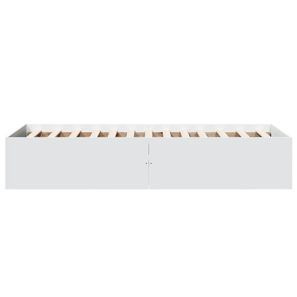 Gulvsengramme Hvid 80 x 200 cm Konstrueret træ