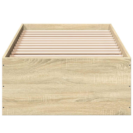 Gulvsengramme Sonoma-eg 80 x 200 cm Konstrueret træ