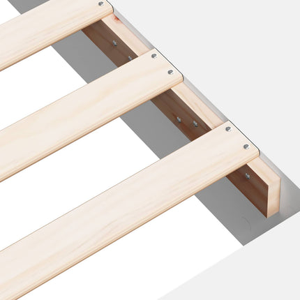 Sengestel med opbevaring Hvid 80 x 200 cm Konstrueret træ