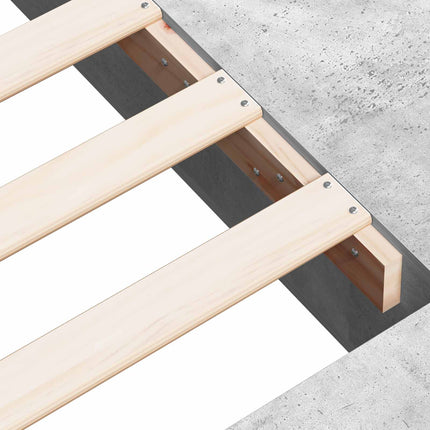 Sengestel med opbevaring Betongrå 80 x 200 cm Konstrueret træ