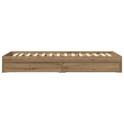 Sengestel med opbevaring Artisan-eg 80 x 200 cm Konstrueret træ