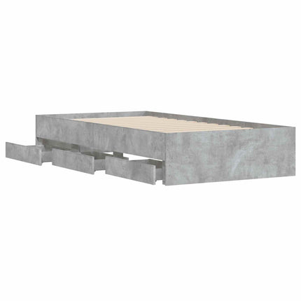 Sengestel med opbevaring Grå Sonoma 80 x 200 cm Konstrueret træ