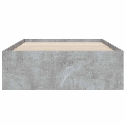 Sengestel med opbevaring Grå Sonoma 80 x 200 cm Konstrueret træ