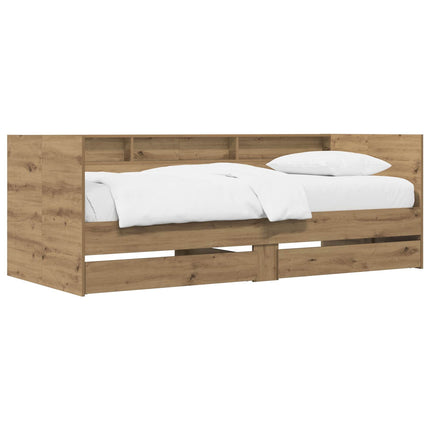 Sengestel med opbevaring Artisan-eg 80 x 200 cm Konstrueret træ