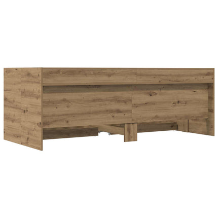 Sengestel med opbevaring Artisan-eg 80 x 200 cm Konstrueret træ