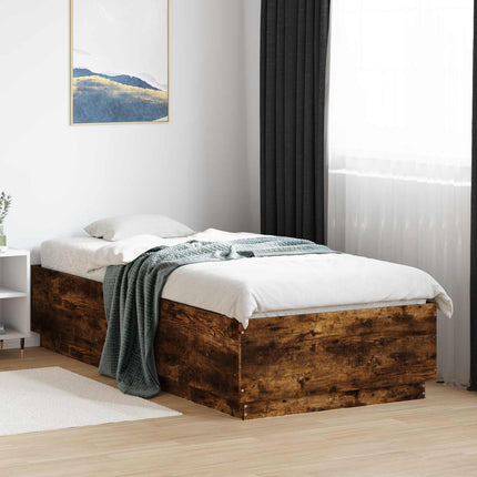Sengestel Røget eg 80 x 200 cm Konstrueret træ