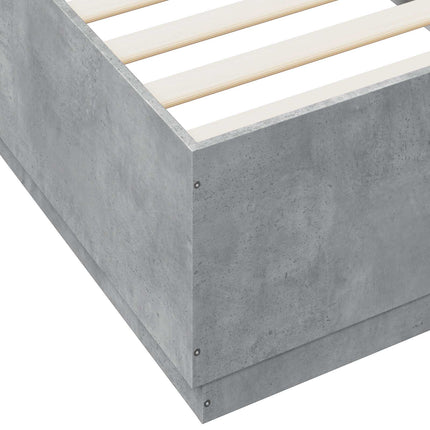 Sengestel Betongrå 80 x 200 cm Konstrueret træ
