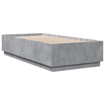 Sengestel Betongrå 80 x 200 cm Konstrueret træ