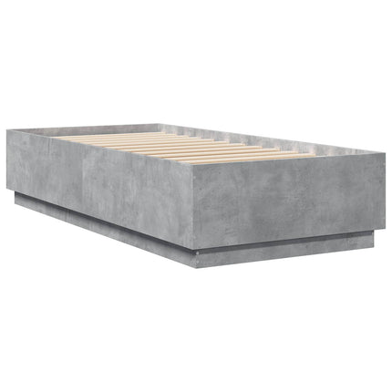 Sengestel Betongrå 80 x 200 cm Konstrueret træ