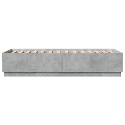 Sengestel Betongrå 80 x 200 cm Konstrueret træ